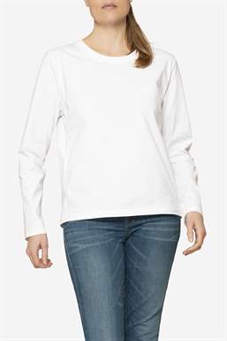 White nursing blouse in 100% Orgainc cotton - Senn in location